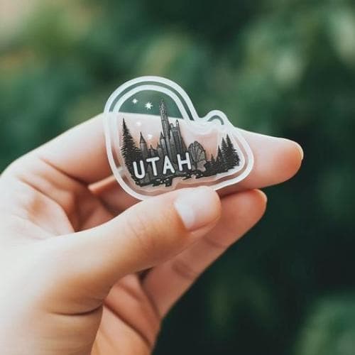 ستيكر شفاف حبر ابيض